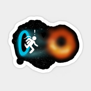 Black portal Video Game - Black Hole Physics - Funny Space Sticker